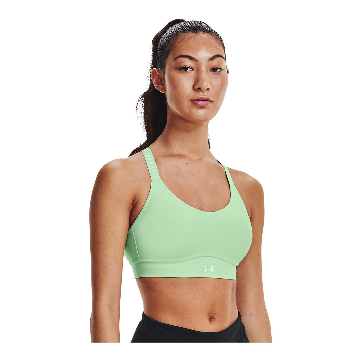 Under armour High Crossback Sports Top High Support Green