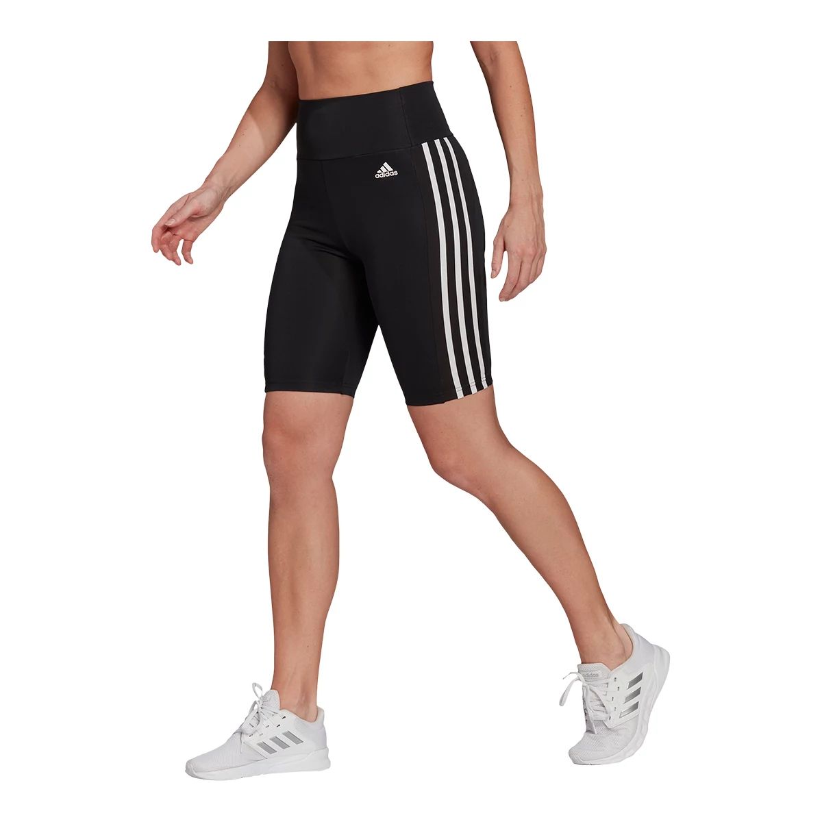 Adidas Boy’s D2M 3-Stripes Climalite Shorts, Black/White