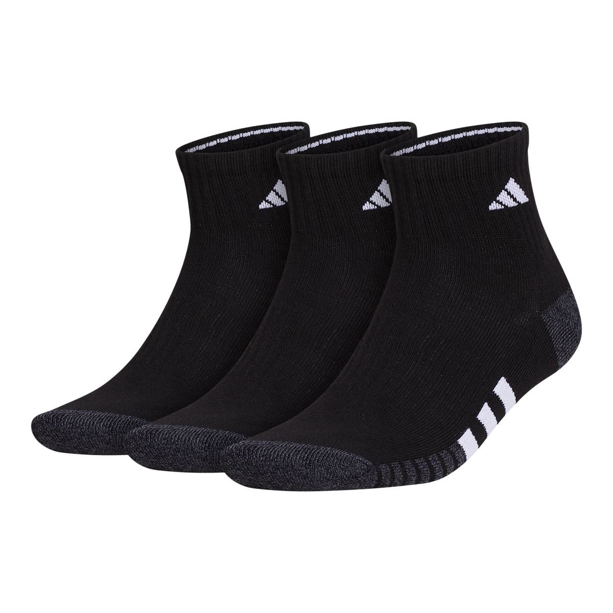 adidas Men's Cushioned III Quarter Socks - 3 Pack