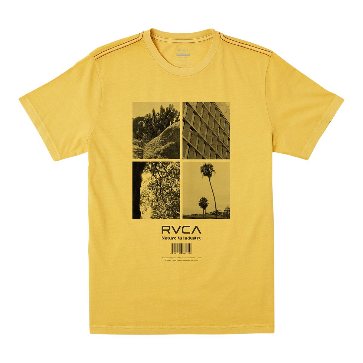 RVCA Men's Natural Industry Short Sleeve T-Shirt
