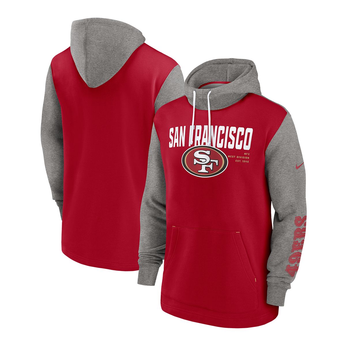 San Francisco 49ers Nike Color Block Hoodie